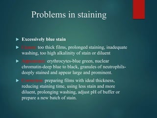 Stain Defect Definition staining of blood smears.pptx