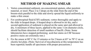 Vortex Smearing Staining of microorganisms | PPTX