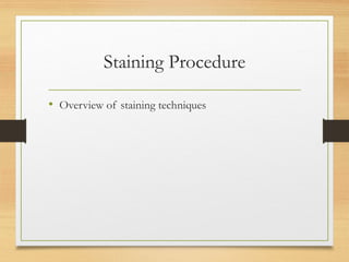 Comprehensive Guide to Histological Staining Procedures and Quality ...
