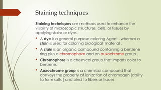 Generalized Staining staining techniques micro seminar .pptxh hj | PPTX