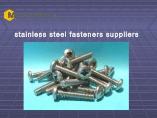 stainless steel fasteners suppliers

 