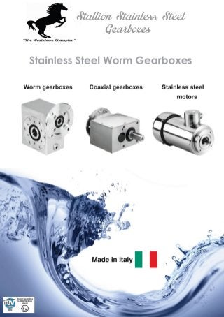 Stainless steel worm gearbox