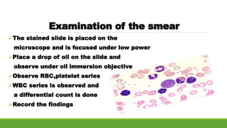 Stained Rbc Slides Stain of hematology | PPTX