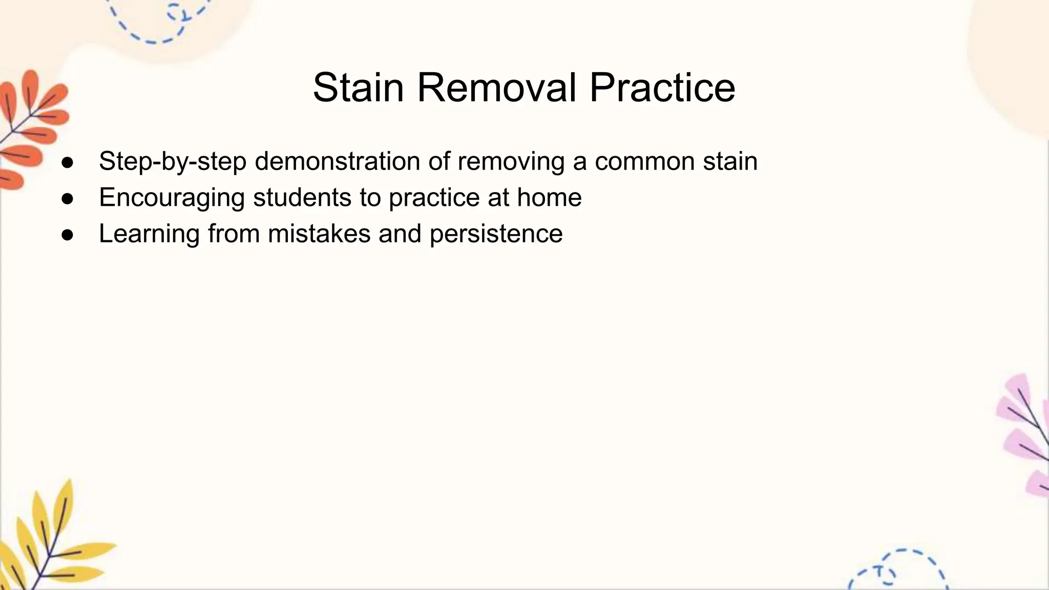 stain removal.pptx HOUSEKEEPING LESSON PPT | PPTX