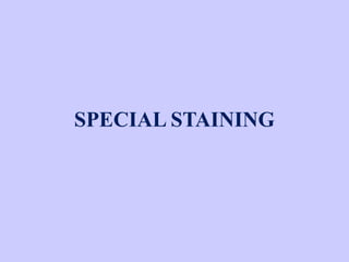 SPECIAL STAINING
 