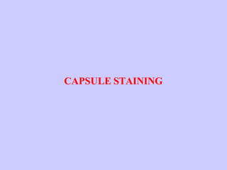 CAPSULE STAINING
 