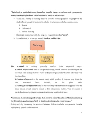 stain & staining.pdf | Chemistry | Science