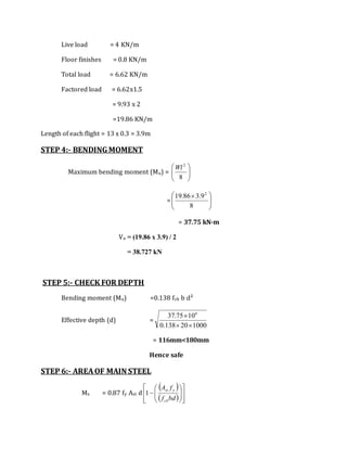 design of stair case | DOCX