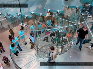 Glass  Spiral Staircase at Apple Store , Boston Staircase as a Lifestyle 
