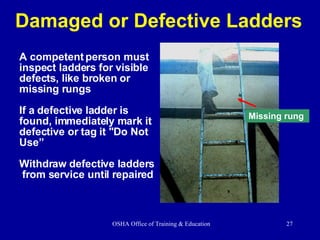 Ladder With Missing Rivets Stairs and Ladders | PPT