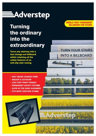 Stairway Advertising with Adverstep