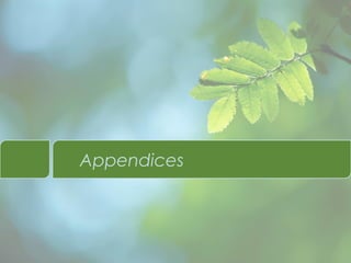 Appendices

 