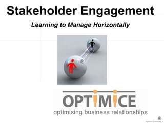 Stakeholder EngagementLearning to Manage Horizontally 