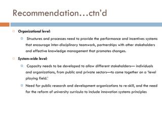 Multi-stakeholder platforms strengthening the selection and use of fodder options in Ethiopia: Some lessons