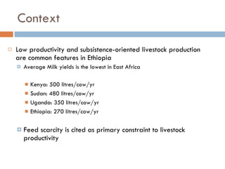 Multi-stakeholder platforms strengthening the selection and use of fodder options in Ethiopia: Some lessons
