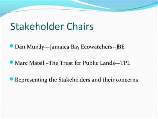 Stakeholder report -srijb-science and resiliency institute at jamaica bay-
