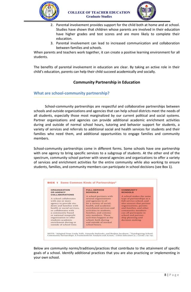 Stakeholders and Community Involvement in Education (2).docx ...