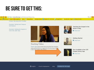 Tips for Using LDS Come Follow Me curriculum