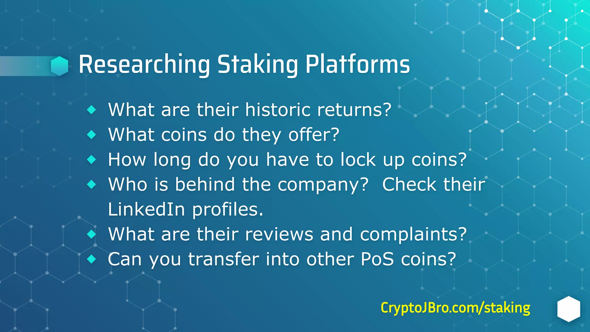 Staking Cryptocurrency Explained (with Platform List) | PPTX