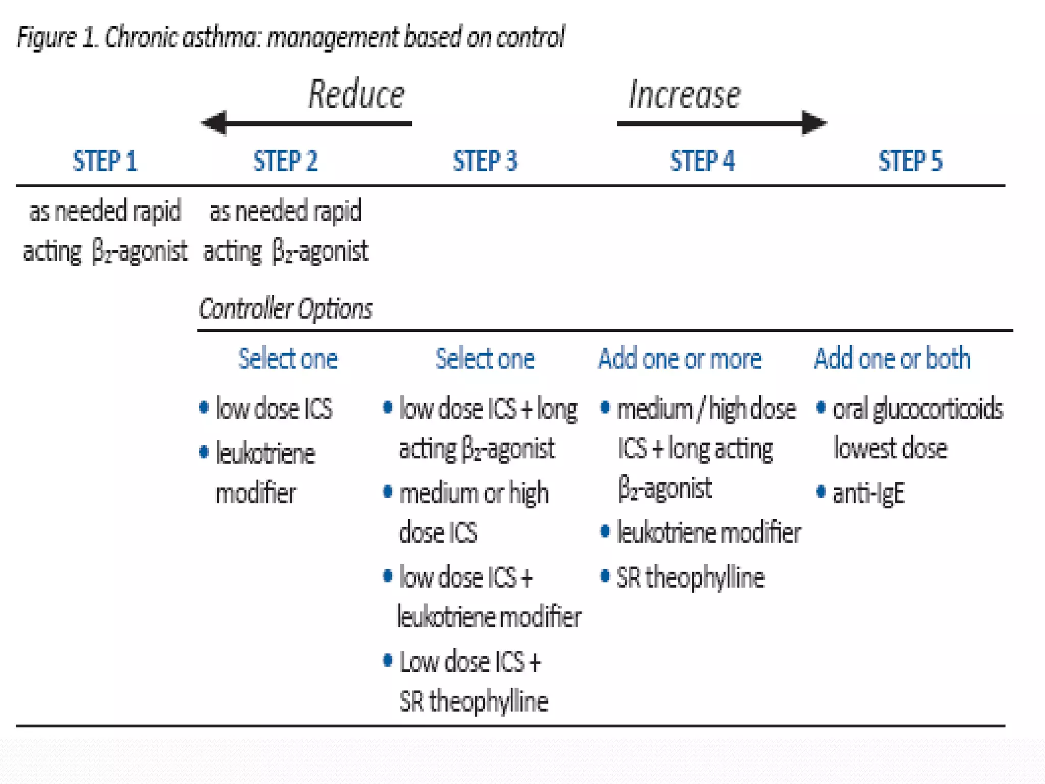 Treatment of Chronic asthma
 