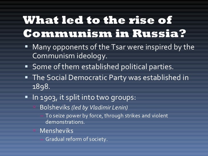 russia and the rise of communism in the country Free coursework on rise and fall of communism in russia from essayukcom, the uk essays company for essay, dissertation and coursework writing. russia and the rise of communism in the country Free coursework on rise and fall of communism in russia from essayukcom, the uk essays company for essay, dissertation and coursework writing.