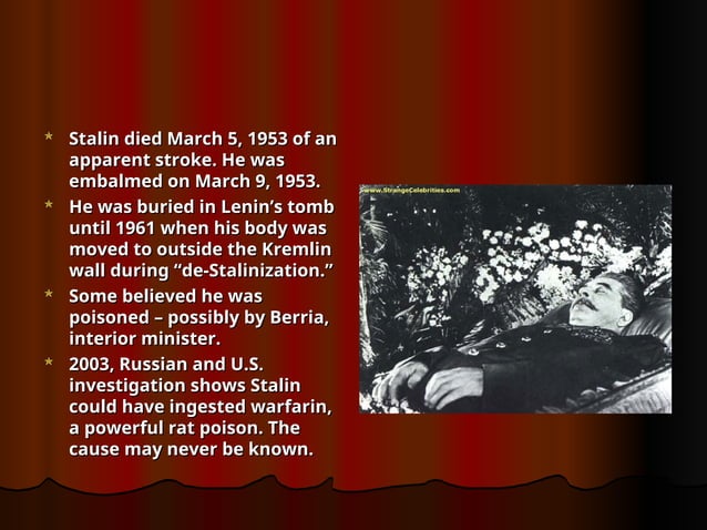 The Rise and Rule of Stalin asa leader of the Soviet Union | PPT