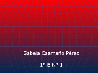Sabela Caamaño Pérez 1º E Nº 1 