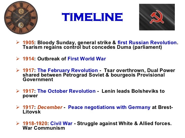 russian revolution timeline 1917 1924