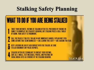 Stalking Safety Planning
 