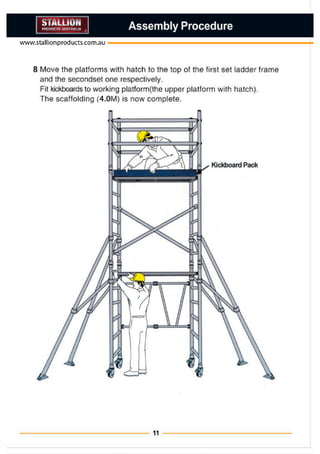 Stallion Products - Aluminium Scaffold Installation Guide | PDF