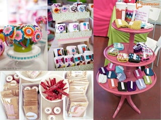 Booth set up and display for handmade goods