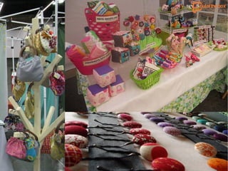 Booth set up and display for handmade goods