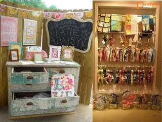 Booth set up and display for handmade goods