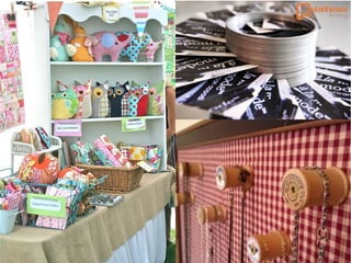 Booth set up and display for handmade goods