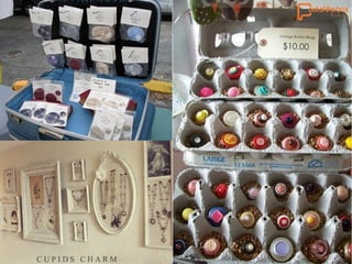 Booth set up and display for handmade goods