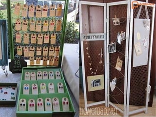 Booth set up and display for handmade goods