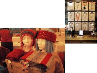 Booth set up and display for handmade goods