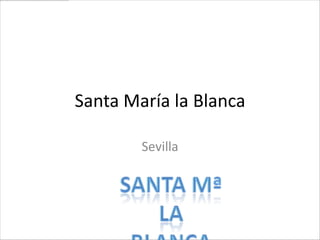 Santa María la Blanca
Sevilla
 