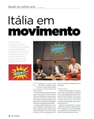 #vedro2012 sulla rivista brasiliana THE WINNER
