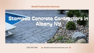 Stamped Concrete Contractors in Albany NY