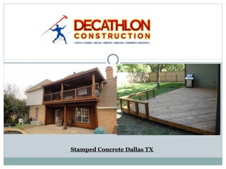 Stamped Concrete Dallas TX
 