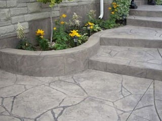 Stamped Concrete Steps