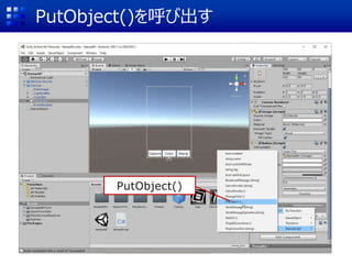 PutObject()を呼び出す
PutObject()
 