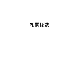 相関係数
 
