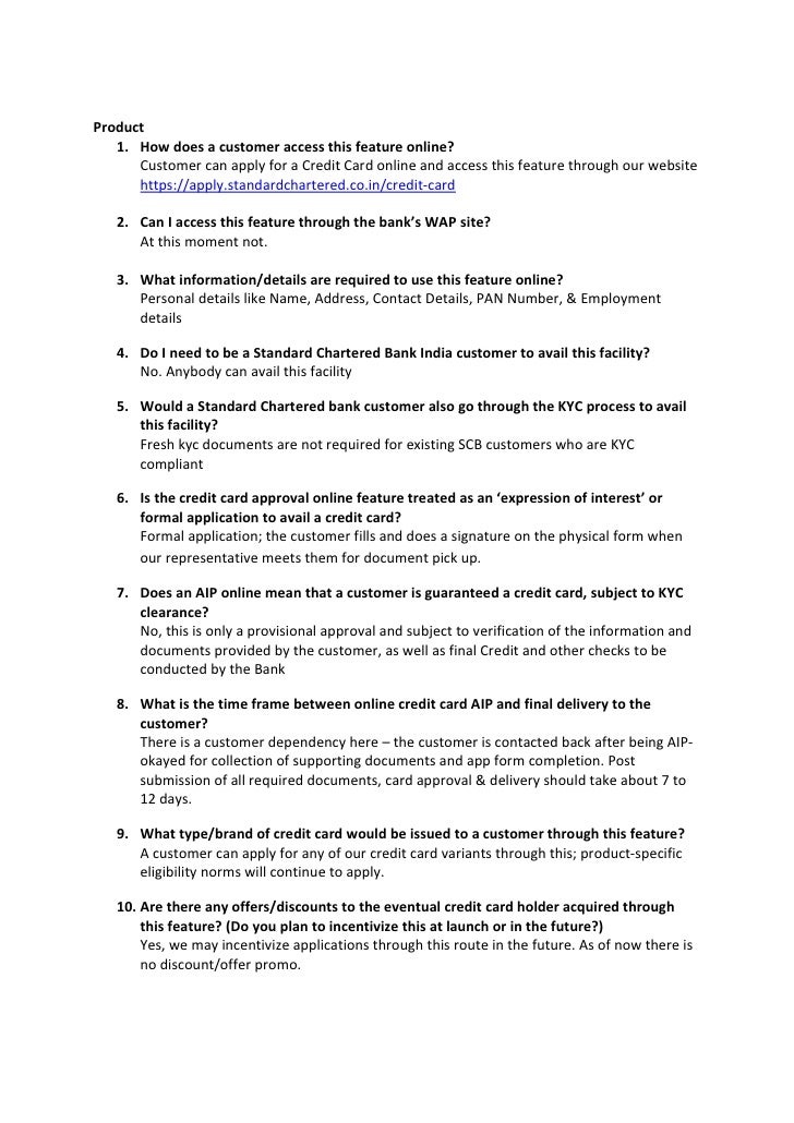 standard chartered bank faqs for online credit card aip credit card verification form