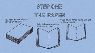 Instructions on how to make a simple notebook