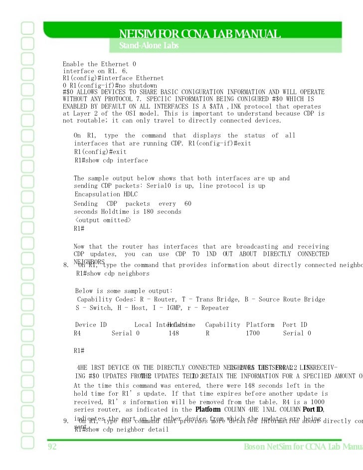 Boson Netsim For Ccna Lab Manual Boson Netsim For Ccna Lab Manual