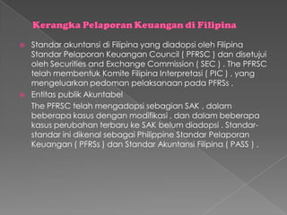 Pfrsc Standar akuntansi filipina | PDF