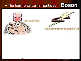  The four force carrier particles
Copyright © 2010 Ryan P. Murphy
 