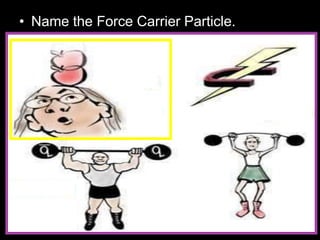 • Name the Force Carrier Particle.
 